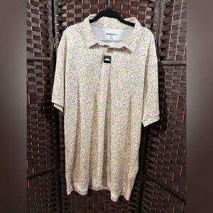 RSVLTS Breakfast Balls “We Talkin’ About Cactus” Polo Shirt XL Floral Golf